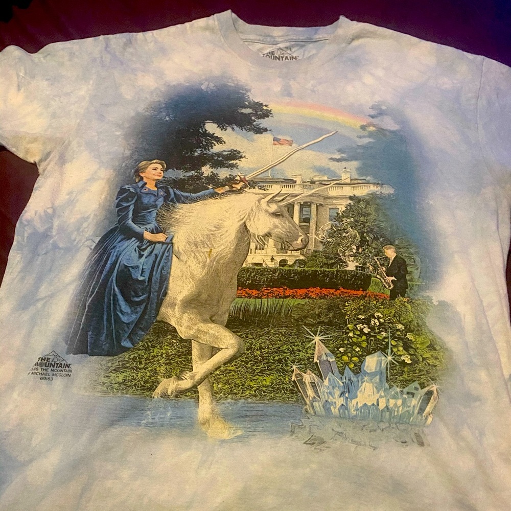 Hillary Clinton on a Unicorn Shirt